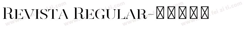 Revista Regular字体转换